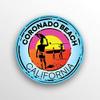 2-Pack Coronado Beach California Decal Sticker |3-Inch Round | Premium Quality Vinyl Sticker | UV Protective Laminate | PD1491 view 1