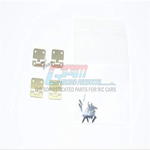R/C Scale Accessories : Stainless Steel Door Hinges For TRX-4 Trail Defender Crawler - 4Pc Set Silver