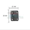 R/C Scale Accessories : Stainless Steel Door Hinges For TRX-4 Trail Defender Crawler - 4Pc Set Black view 2