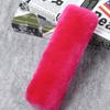 2 Pack Natural Fur Comfort Auto Authentic Sheepskin Car Seat Belt Pads for Adults, Soft Texture Shoulder Neck Cushion Pad Protector, Genuine Australia Merino Wool Cover (Reddish Pink) view 1