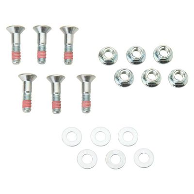 Bolt Hub-Savers Double Locked Sprocket Fastening Kit Silver for Kawasaki KLX125L 2003-2006