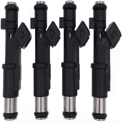 HZTWFC 4PCS New Fuel Injector 1984E2 01F003A Compatible for Peugeot 206 307 406 407 607 806 807 Expert - Citroen 2.0/16V