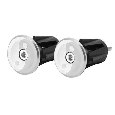 Handlebar End Caps, Aluminum Alloy Lightweight Durable with Wrench for Easy Installation Handlebar Plugs for Cyclists Motorcyclists Commuters Bicycles Motorcycles E Bikes