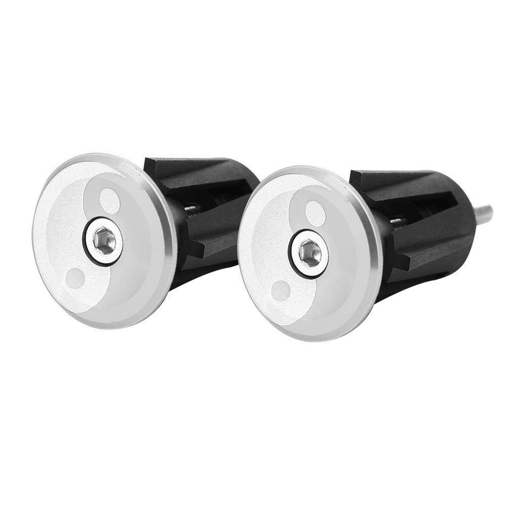 Handlebar End Caps, Aluminum Alloy Lightweight Durable with Wrench for Easy Installation Handlebar Plugs for Cyclists Motorcyclists Commuters Bicycles Motorcycles E Bikes