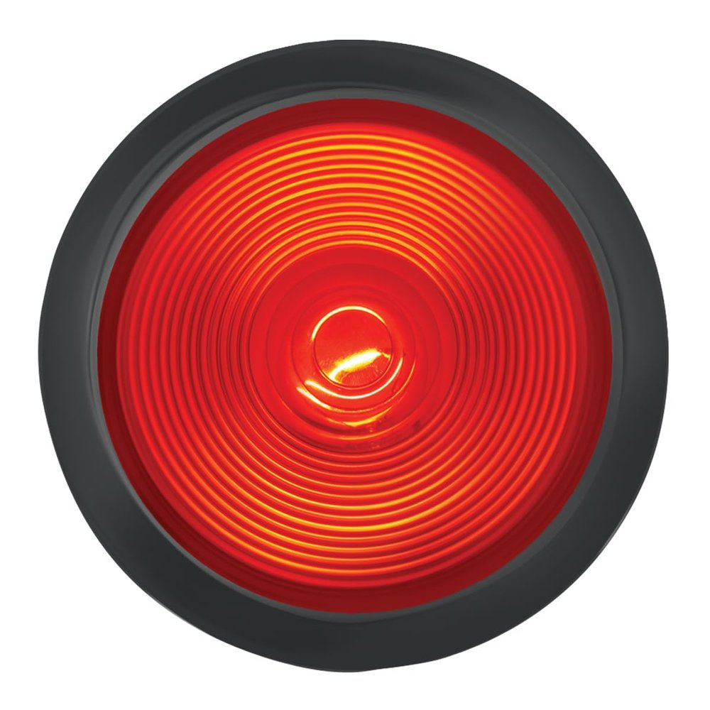 GG Grand General 80470 4 Inches Red Incandescent Sealed Light with Grommet & Pigtail
