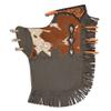 HILASON Adult Pro Rodeo Bronc Bull-Riding Leather Chinks | Handmade Chaps Western Riding for Adults Hand Tooled view 1