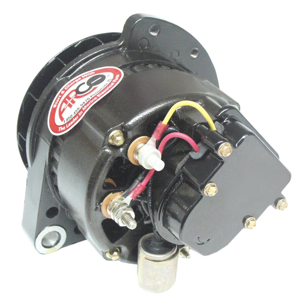 Arco Marine 60198 Replacement Alternator 12V, 51A Caterpillar Diesel 6T1396