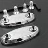 HASkulle AfterMokit Replacement Mirror Block Off Base Plates for Honda CBR250R 2011-2013 CBR600F4 1999-2006 CBR600RR 2003-2020 CBR900RR 2001-2003 CBR1000RR 2004-2007 with Engraved RR Chrome view 1