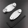 HASkulle AfterMokit Replacement Mirror Block Off Base Plates for Honda CBR250R 2011-2013 CBR600F4 1999-2006 CBR600RR 2003-2020 CBR900RR 2001-2003 CBR1000RR 2004-2007 with Engraved RR Chrome view 2