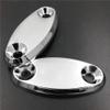 HASkulle AfterMokit Replacement Mirror Block Off Base Plates for Honda CBR250R 2011-2013 CBR600F4 1999-2006 CBR600RR 2003-2020 CBR900RR 2001-2003 CBR1000RR 2004-2007 with Engraved RR Chrome view 3