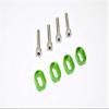 Aluminum Shims & Stainless Steel Screws for Traxxas 1:5 X Maxx 6S / X Maxx 8S / XRT 8S Monster Truck Upgrades - 1 Set Green view 1