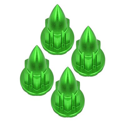 Aluminum 22mm Wheel Cone Locker for Traxxas 1:5 X Maxx 6S / X Maxx 8S / XRT 8S / 1:6 Funco Pro Scale Sand Car Upgrades - 4Pc Set Green