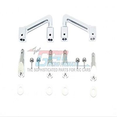 GPM For Tamiya T3-01 Dancing Rider Trike Upgrade Parts Aluminum Body Mount & Stabilizer - 14Pc Set Silver