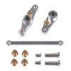 GPM For Tamiya DF01 / TA01 / TA02 / M1025 Upgrade Parts Aluminum Steering Assembly With Bearings - 1 Set Gray Silver view 1