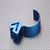 Aluminum 5-Fins Motor Heat Sink - 1Pc Blue view 1