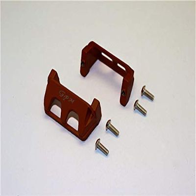 GPM For Traxxas 1/16 Mini E-Revo/Mini Rally Upgrade Parts Aluminum Servo Protector - 2Pc Set Brown