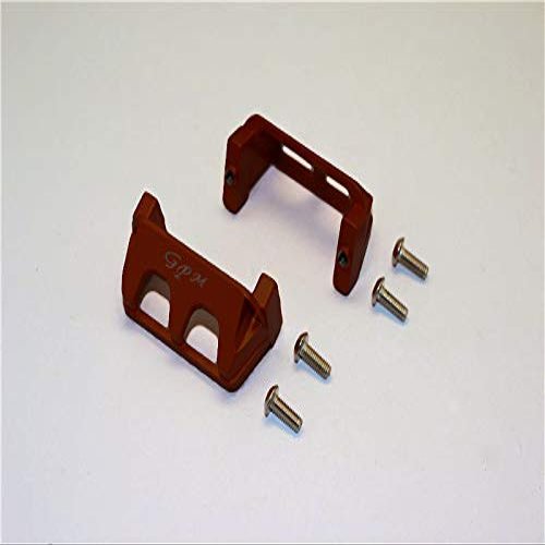 GPM For Traxxas 1/16 Mini E-Revo/Mini Rally Upgrade Parts Aluminum Servo Protector - 2Pc Set Brown