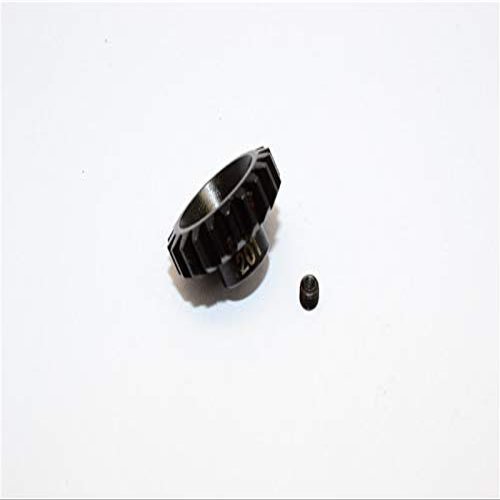 Steel Motor Gear 32 Pitch 20T (3.17mm Hole) for 05/540/360 Motor - 1Pc Set Black
