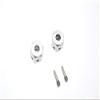 Aluminum Universal Hex Adapter 12mmX9mm - 2Pcs Set Silver view 1