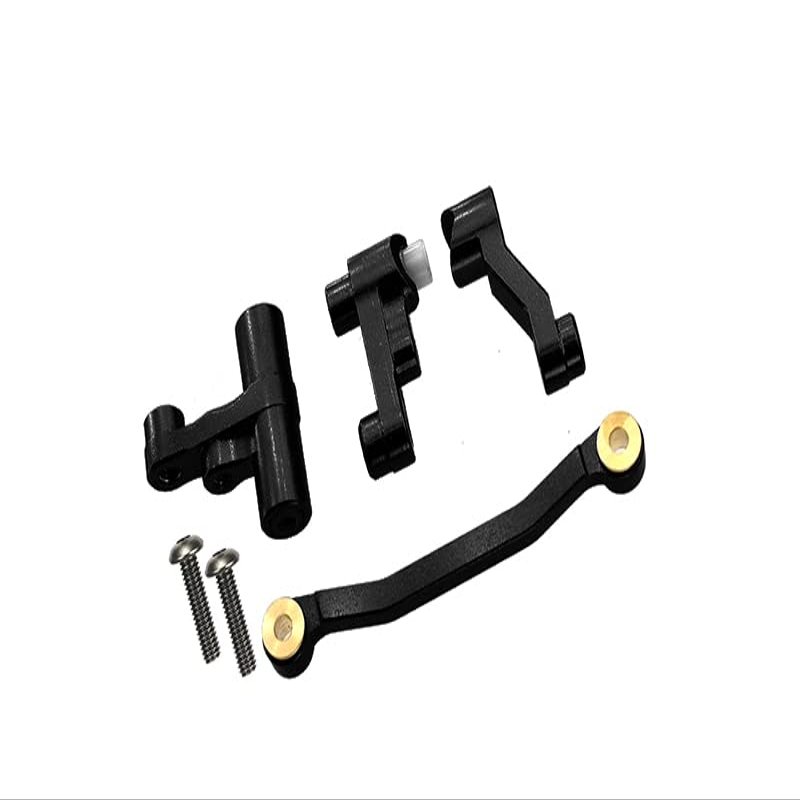 GPM For Traxxas LaTrax Rally/SST/Teton Upgrade Parts Aluminum Steering Assembly - 1 Set Black