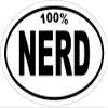 100% Nerd Vinyl Window Decal - Bumper Stickers view 1