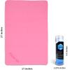 Flow Swim Chamois Towel - 26" x 17" (Pink) view 3