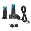 Throttle Grip 4 Colors Throttle Grips with LED Display Screen Handle with Key Knock for Electric Bike(Blue) view 1