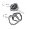 Show Chrome Grey Can-Am Spyder Key Covers, 2-Pack with Wire Barrel Lock Key Ring - Snaps Over Key, Adds Mounting Hole for Chains, Stylish & Complementary Design view 1
