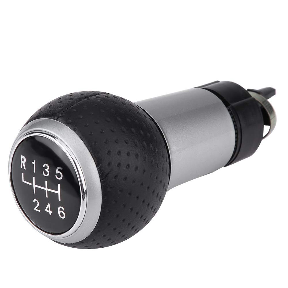 KIMISS 6 Speed Shift Knob Car Manual Gear Stick Shifter Head for S4 B8 8K 8T 8R for 2007-2015 (Silver)