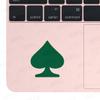 ANGDEST Spade Silhouette Funny (Green) (Set of 2) Premium Waterproof Vinyl Decal Stickers for Laptop Phone Accessory Helmet Car Window Bumper Mug Tuber Cup Door Wall Decoration view 4