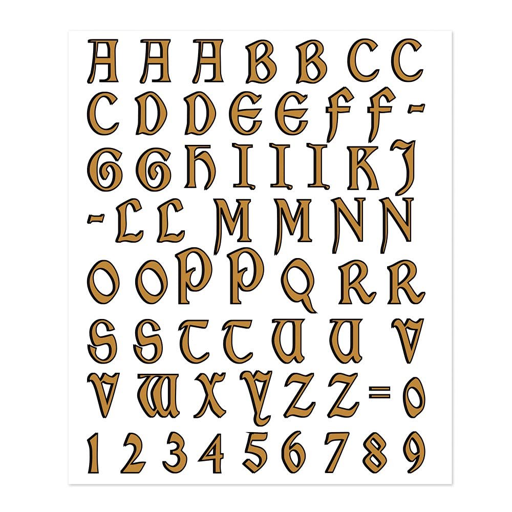 Quattroerre Celtic Letter Kit, Gold