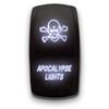 Apocalypse Lights - White - Laser Etched 5-Pin Double Pole Single Throw Maintained ON-Off DPST Toggle Switch 20A 12V view 1