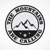 (2 Pcs) The Mountains Are Calling - Light Gray & Black, Vinyl Decal Bumper Sticker Outdoor Camping Hiking Rock Climbing Off Road Sticker view 2