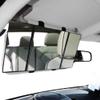 TRUE LINE Automotive Car Visor Folding Vanity Mirror Makeup Cosmetic Tri-Fold Mirror view 1