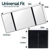 TRUE LINE Automotive Car Visor Folding Vanity Mirror Makeup Cosmetic Tri-Fold Mirror view 2