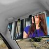 TRUE LINE Automotive Car Visor Folding Vanity Mirror Makeup Cosmetic Tri-Fold Mirror view 3