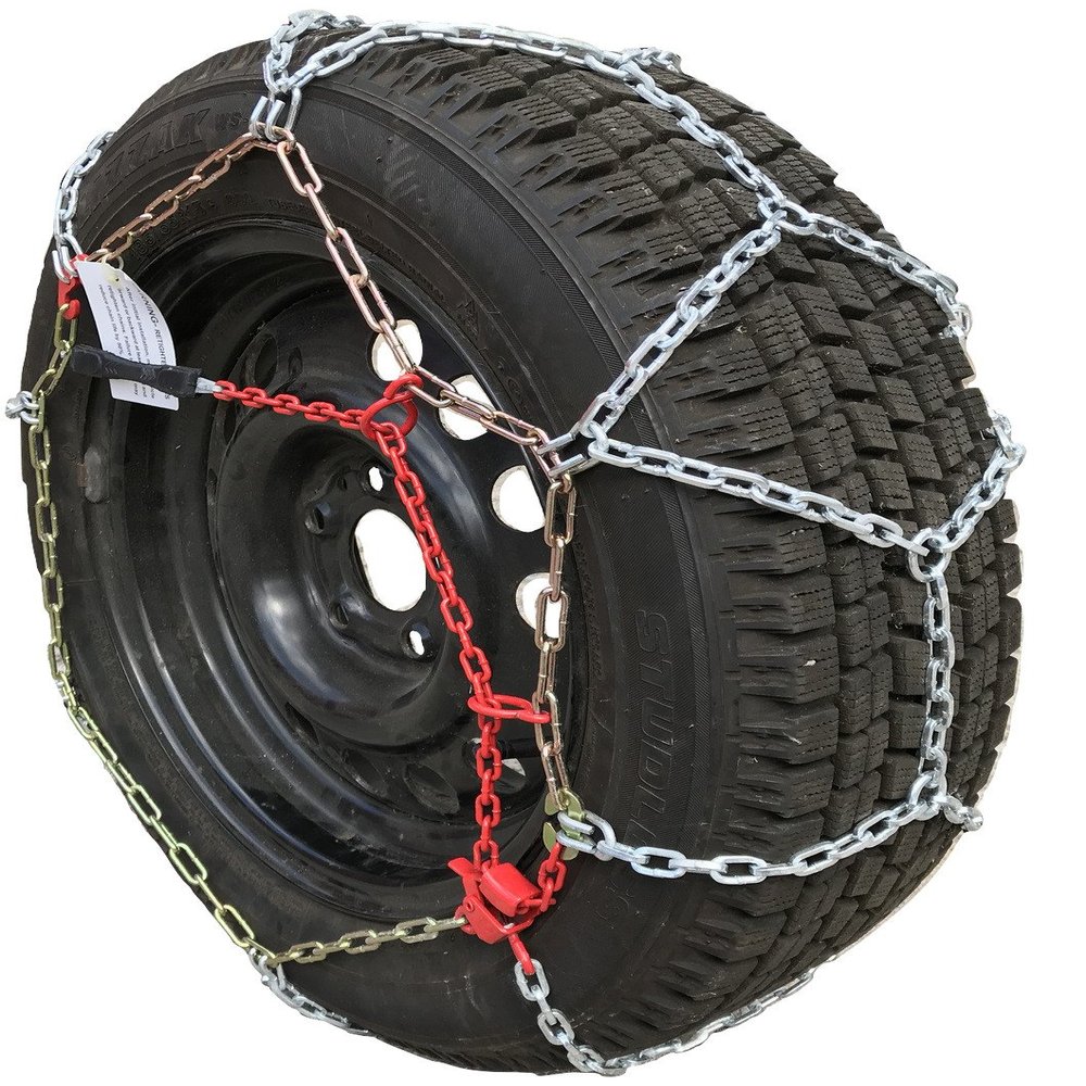 TireChain.com 275/65R18LT ONORM Diamond Tire Chains - 3.8mm Snow Chains, SAE Class S, Ratchet Tensioner & Carrying Case