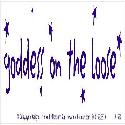 Northern Sun Goddess On The Loose - Magnetic Bumper Sticker/Decal Magnet (11" X 3")
