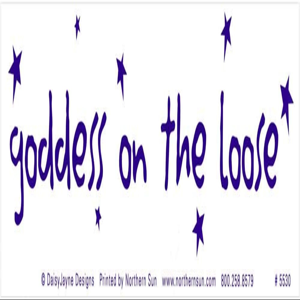 Northern Sun Goddess On The Loose - Magnetic Bumper Sticker/Decal Magnet (11" X 3")