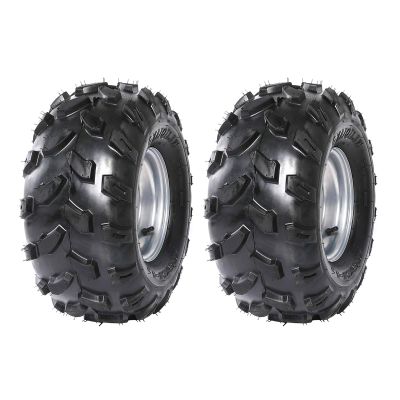ZXTDR Pack of 2 ATV Go Kart Tubeless Tire 18X9.5-8 With 8 inch Wheels Rims