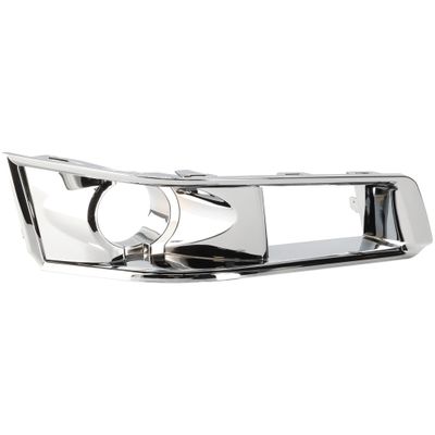Garage-Pro Fog Light Trim Compatible with 2008-2015 Cadillac CTS Chrome For Models with HID Headlight Front, Passenger Side