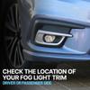 Garage-Pro Fog Light Trim Compatible with 2008-2015 Cadillac CTS Chrome For Models with HID Headlight Front, Passenger Side view 4