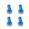 Aluminum Magnetic Stealth Invisible Body Post Mount for 1:10 RC Cars - 4Pcs Blue view 1