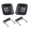 HERCOO License Plate Lights Lamp Lens Black Clips Housing Compatible with 2003-2018 Dodge Ram 1500 2500 3500 Pickup Truck Rear Step Bumper Aftermarket Replacement, Pack of 2 view 1