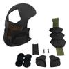 militaryharbor LT R500 Desert Raider Bounty HunterTactical Helmet Mask for Fast Helmet (mask only) Black view 2