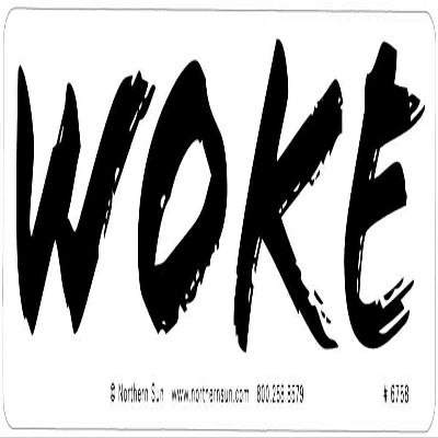 Northern Sun Woke - Small Magnetic Bumper Sticker/Decal Magnet (5" X 1.5")