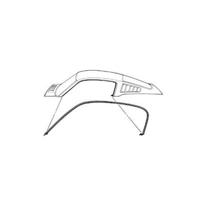 Scott Drake C5ZZ-6351222-3C Roof Rail Seal