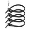 Hiplok Z LOK 4 Pack: All Black Security Tie Bike Locks view 1