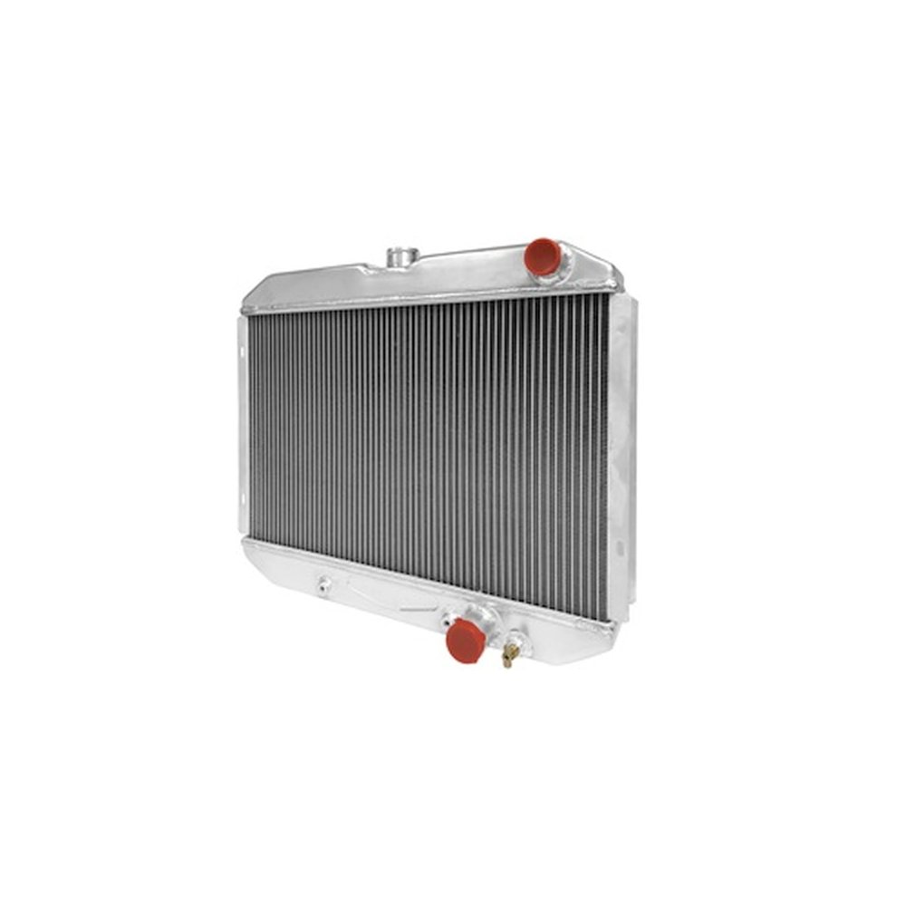 Scott Drake 338-2AL 24" High Performance Aluminum Radiator w/Transmission Cooler