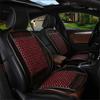 Wood Bead Car Seat Cover Cushion, Cooling & Breathing, Automotive Beaded Driver Seat Massager Cushion for Lower Back Pain view 1